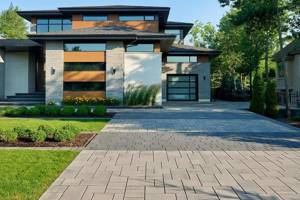 Techo-Bloc BLU 80 MM, SMOOTH, CHAMPLAIN GREY