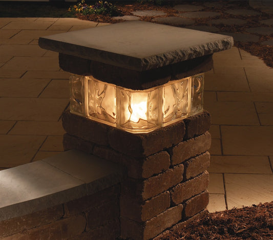 ROCHESTER PILLAR 25" CHISELED 4 SIDES BLUESTONE