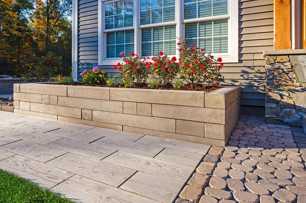 Techo-Bloc BOREALIS WALL/CURB, DOUBLE SIDED, HAZELNUT BRANDY