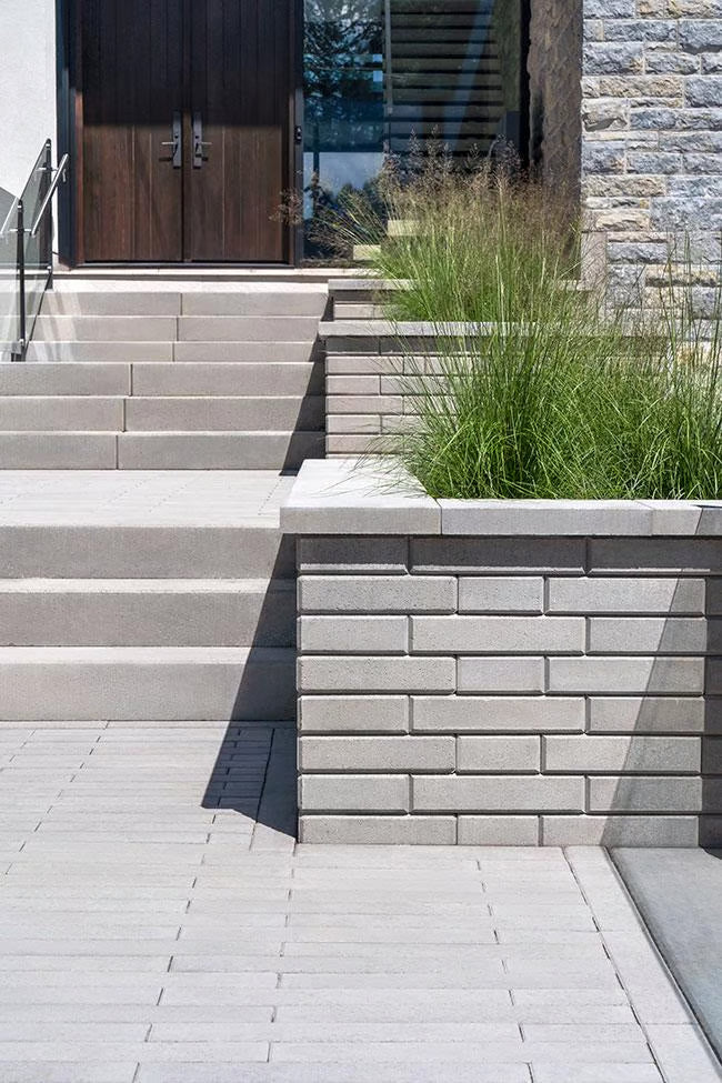 Techo-Bloc RAFFINATO 90 WALL, SMOOTH, GREYED NICKEL