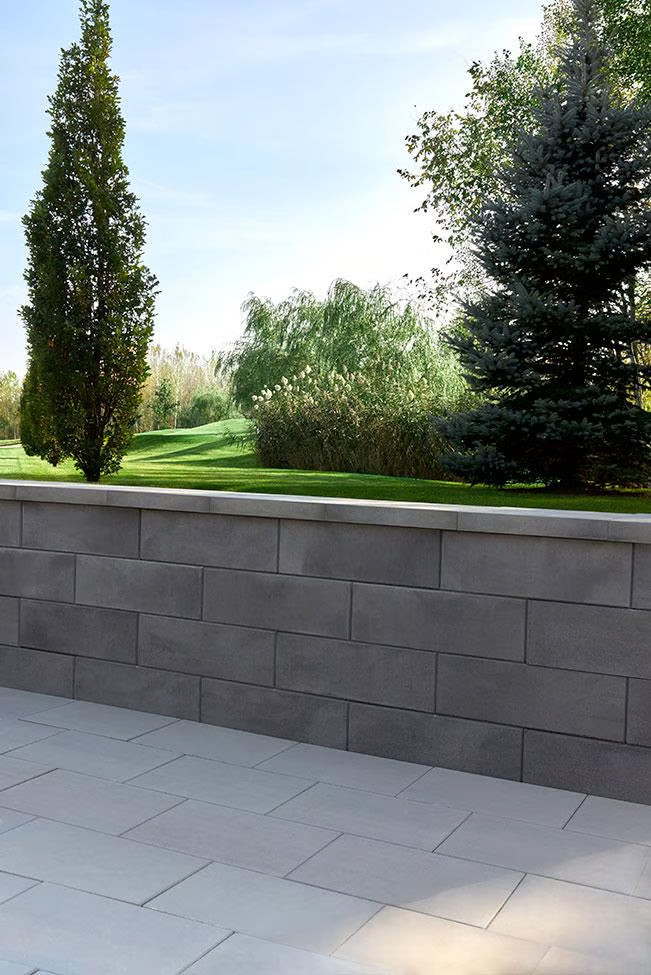 Techo-Bloc SKYSCRAPER WALL, BASE, SMOOTH, CHESTNUT BROWN Paver