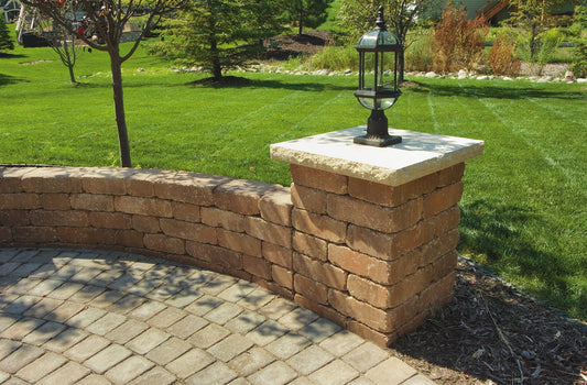 ROCHESTER PILLAR 25" CHISELED 4 SIDES INDIANA LIMESTONE