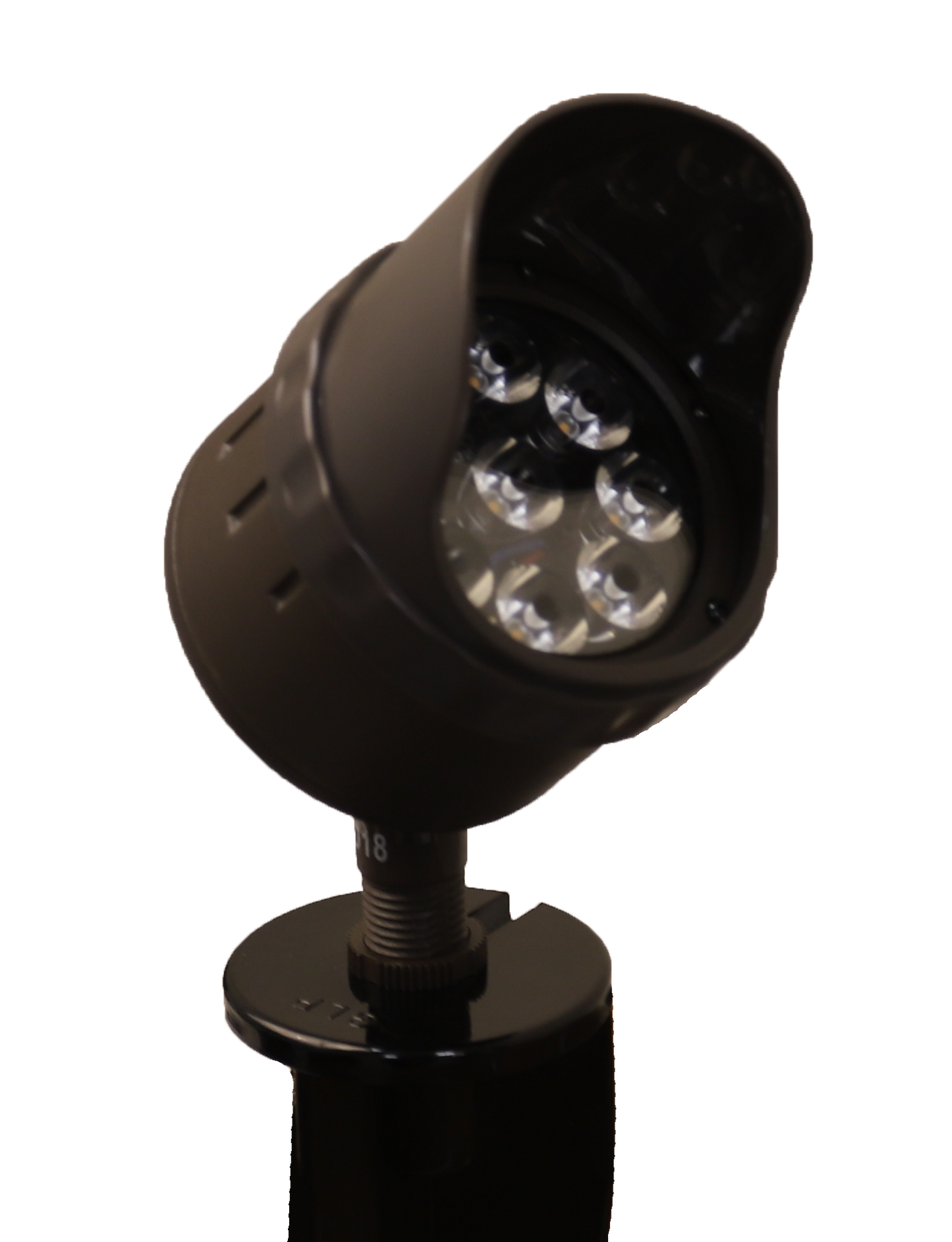 Source Spot Light 8.5W, 11VA, 12-15VAC 35° Beam 850 Lm. Includes Heavy Duty Stake and 2" Removable Shroud.