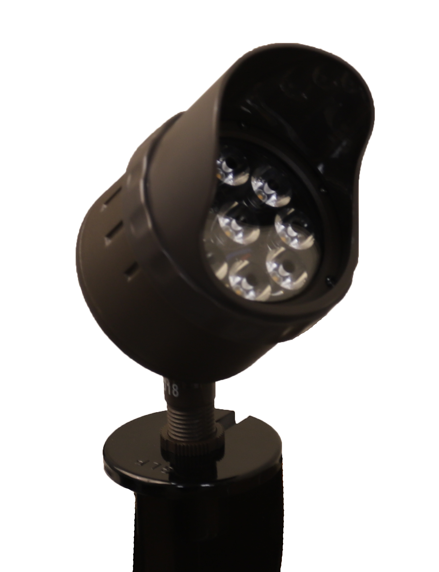Source Spot Light 8.5W, 11VA, 12-15VAC 35° Beam 850 Lm. Includes Heavy Duty Stake and 2" Removable Shroud.