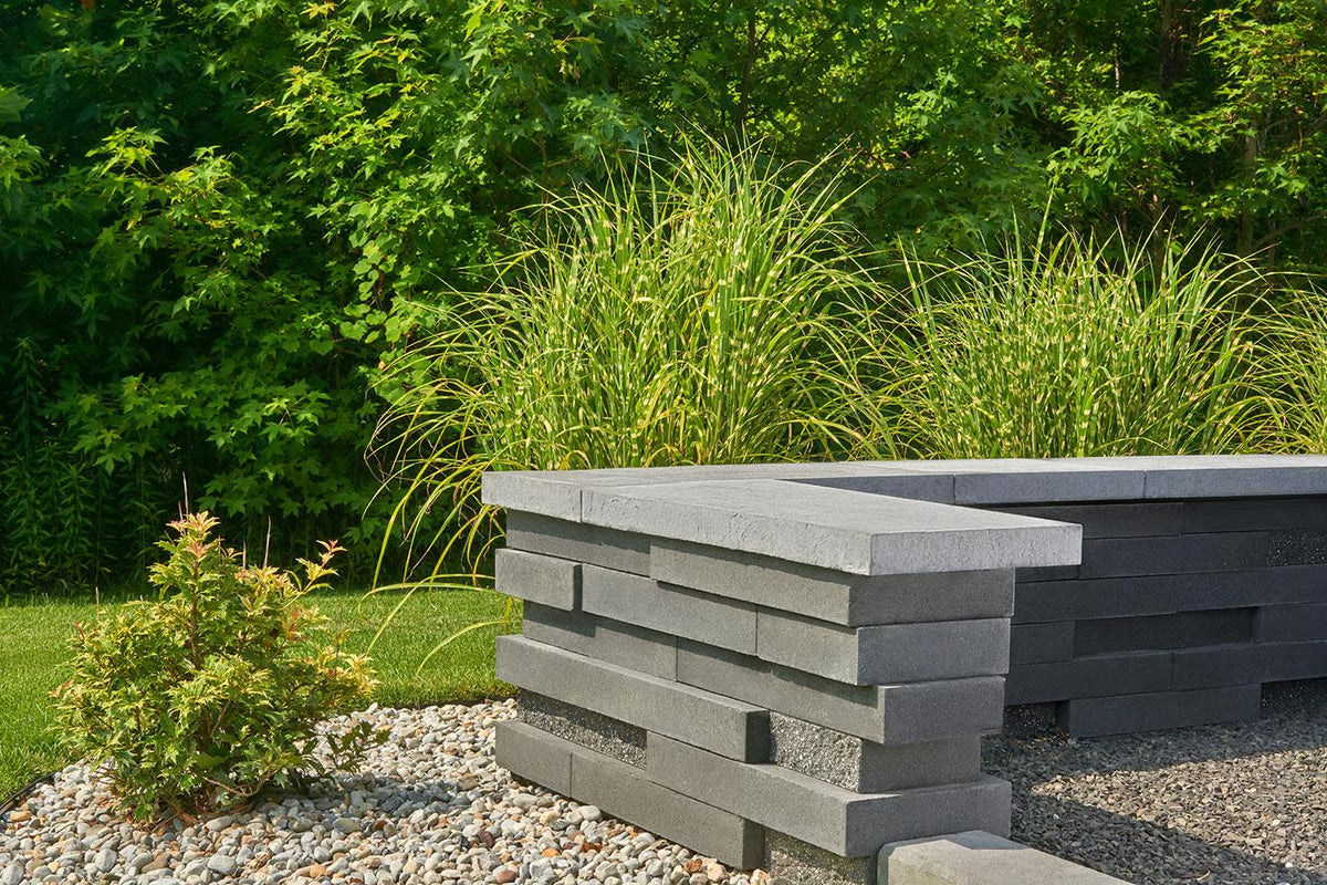 Techo-Bloc GRAPHIX CAP, SMOOTH, GREYED NICKEL